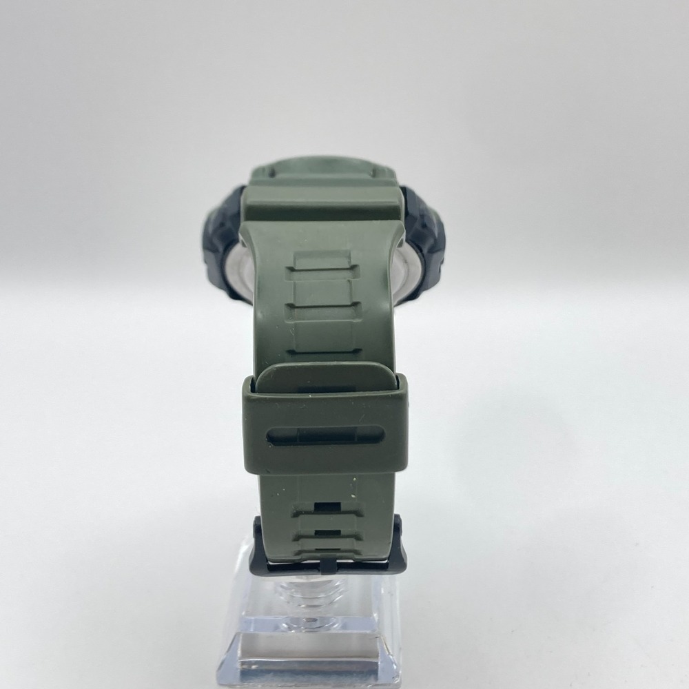 Casio Men's Watch 3463 TRT-110H Green Vibration Alarm 47mm Dual Time Mud Resist - Picture 7 of 16